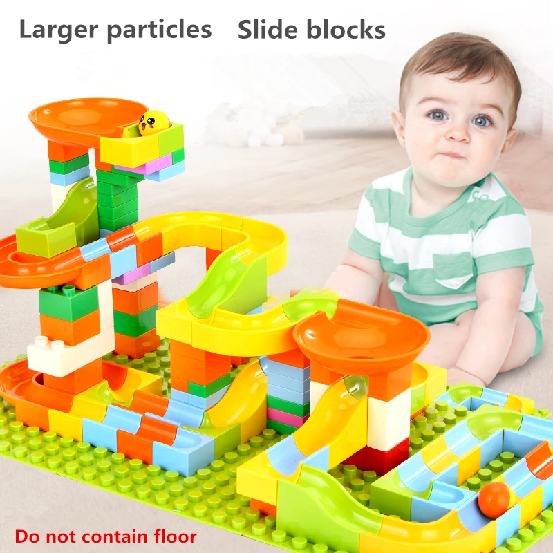 

Children's block toy Big particle creative DIY track ball blocks 61 particles