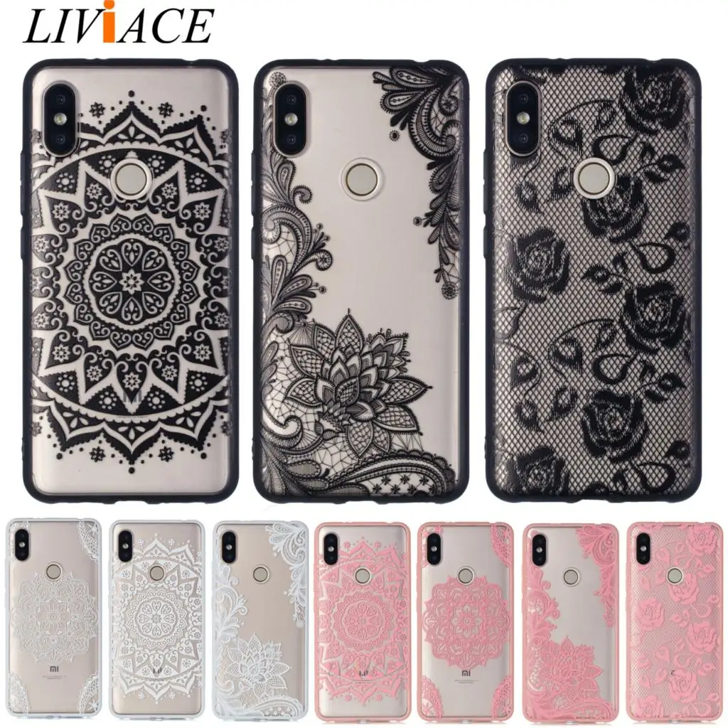 case for xiaomi redmi note 5 pro S2 y2 5pro girl 3D lace flower tpu silicone back cover note5 global redmis2 |