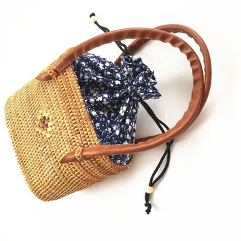 

Summer women's rattan bag ins bohemian large capacity handmade rattan handbag 2019 new straw beach bag handbag