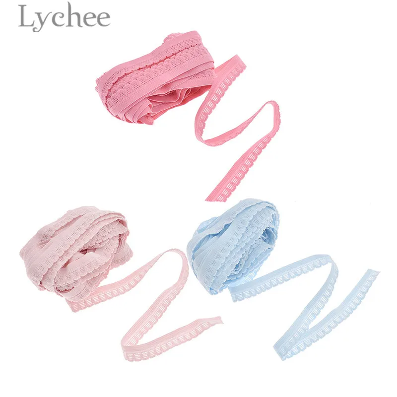 Lychee эластичная кружевная лента ширина 1 5 см чистый цвет сделай сам свадебное