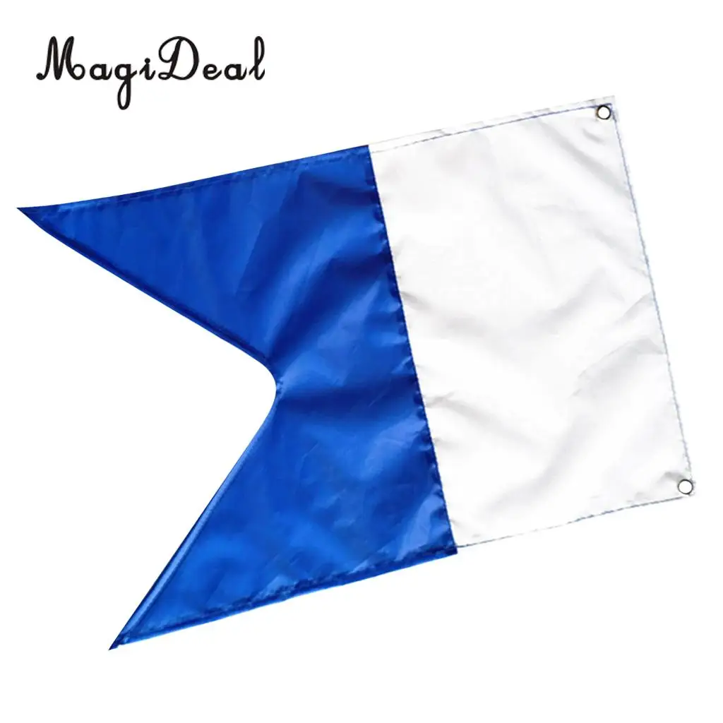 50x35cm Dive Boat Flag Alpha Flag Scuba Diving Spearfishing Diver Sign Banner with Metal Grommets Accessories Water Sports