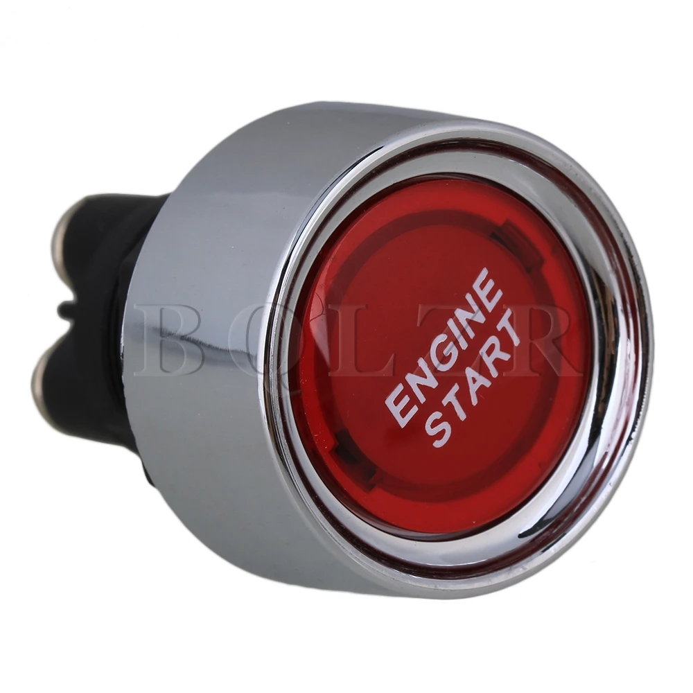 

BQLZR Auto Engine Ignition Starter Push Button OFF-(ON) Switch 12V 24V Red Pattern