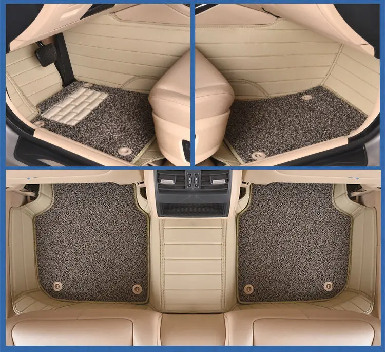 Myfmat Car Floor Mats Double Layer Pad For Ferrari Gmc Savana