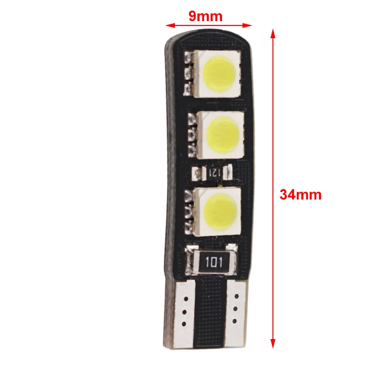 100 шт. автомобисветодиодный СВЕТОДИОДНЫЕ Лампы CANBUS W5W 6 SMD 5050|Сигнальная лампа| |