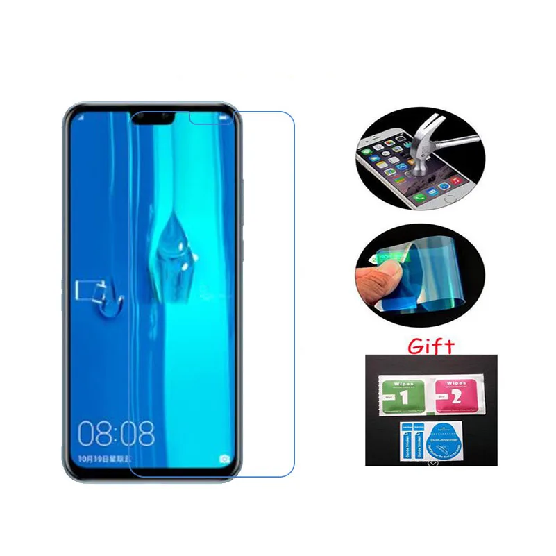 3 XFor HUAWEI Y9 2019 Стекло Экран Защитная нано мягкая закаленная Взрывозащищенная