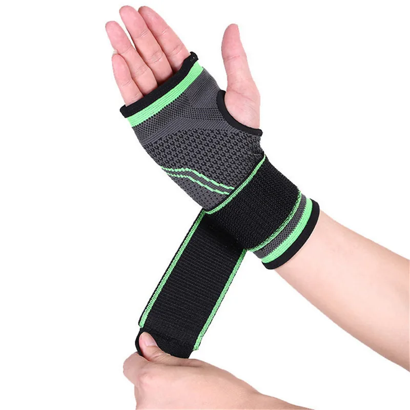 Buy Powerlifting Gym Wrist Protection Band Bracer Wrist Support Strap Hand