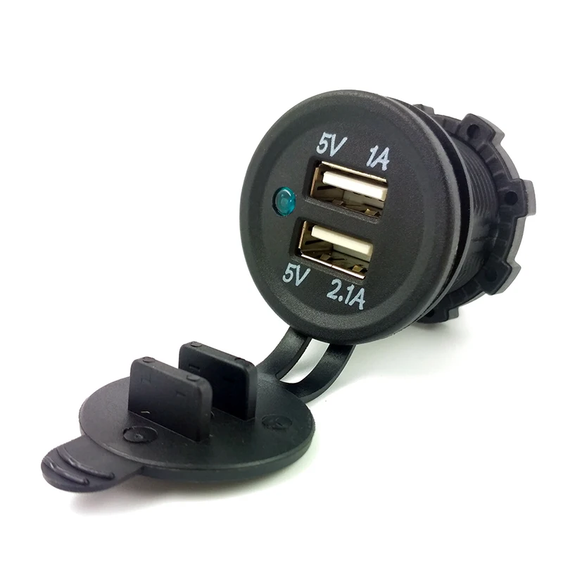 Модифицированное автомобильное зарядное устройство DC 12 В 3 1 а с двумя USB