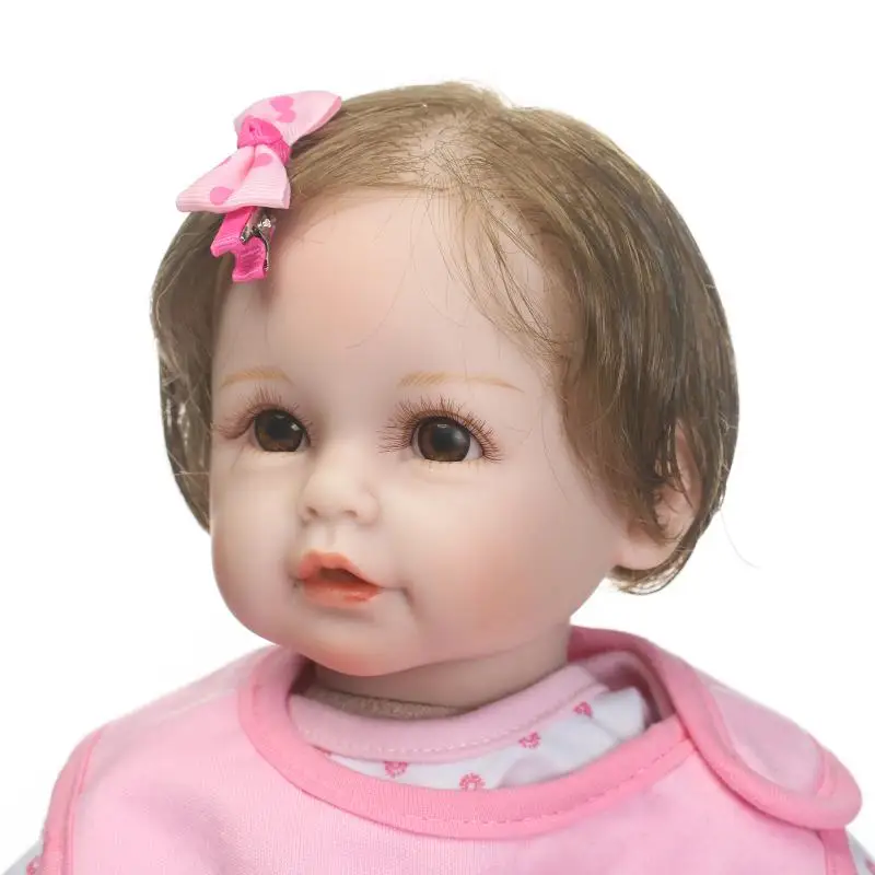 

22 Inch 55cm Reborn Baby Dolls Soft Silicone Realistic Looking Baby Girl Doll Super Cute Girl Toys 2018 New