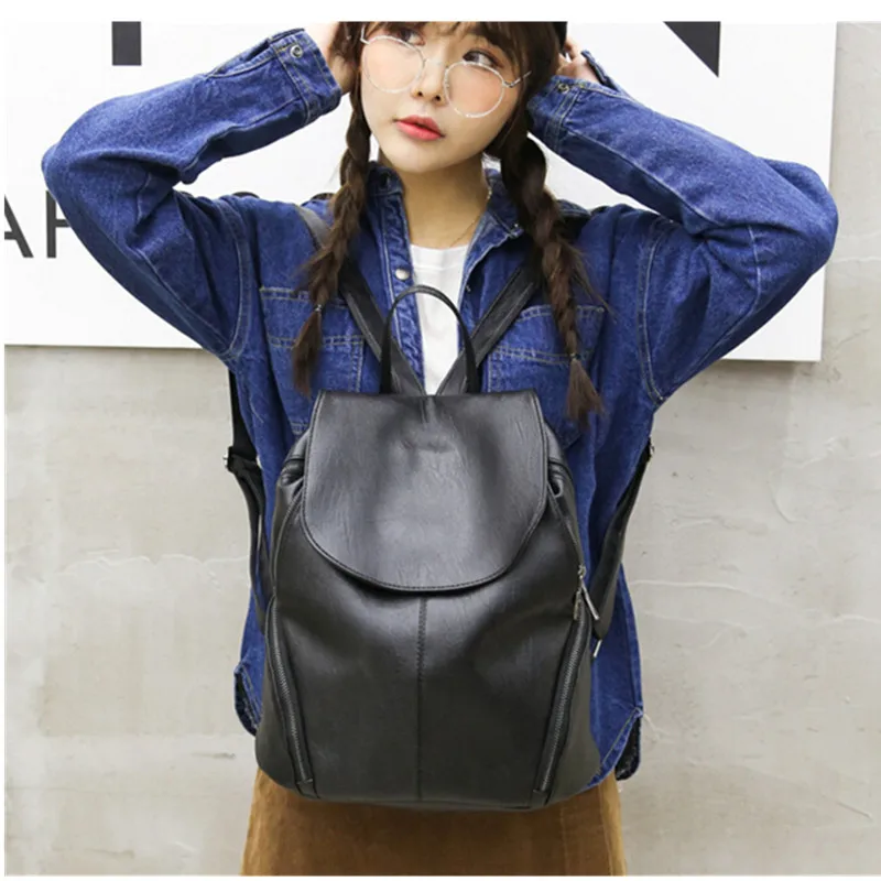pu leather backpack womens