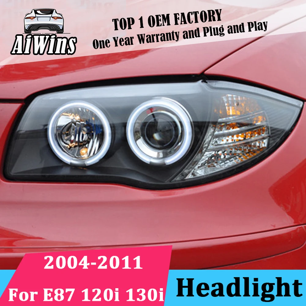 Aiwins Car Head lamp for BMW E87 headlight 2004 2011 For BMW 120i 130i