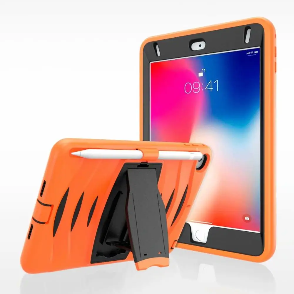 

Conelz For iPad Mini 5 Case iPad Mini 4 Case impact wave Silicon PC Stand cover For iPad mini 4 mini5 Case+Pen slot