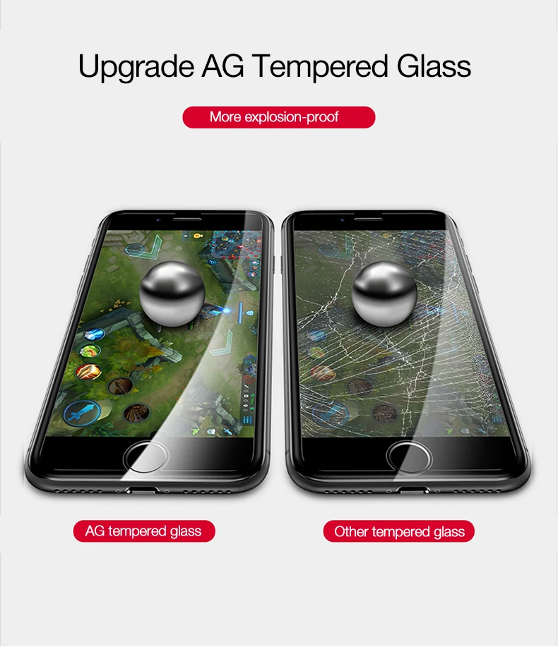 9. Full Cover Tempered Glass For iPhone 8 7 Plus