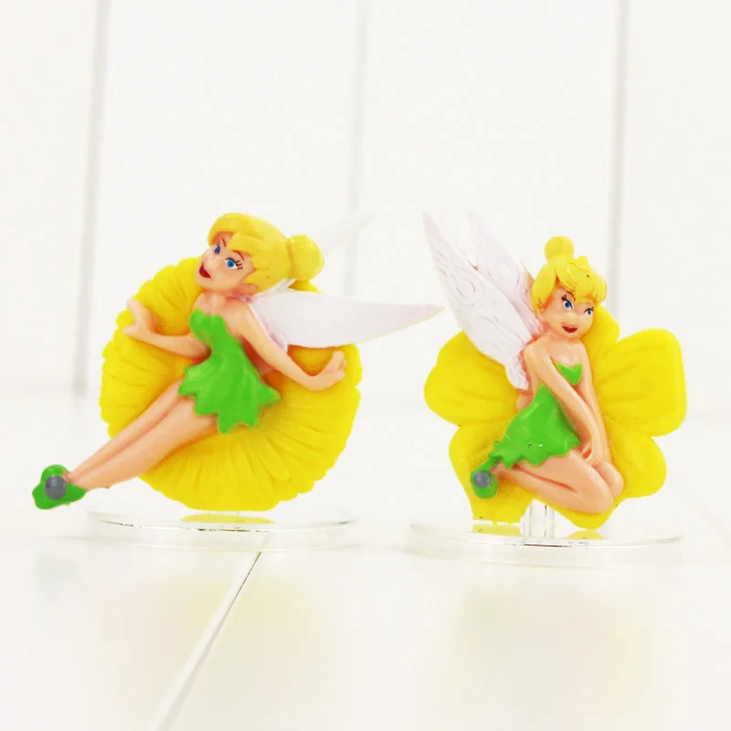 6 шт./лот фигурка принцессы игрушка Tinkerbell летающая фея Розетта иридесс мини