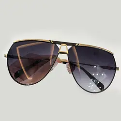 Винтаж мода пилот солнцезащитные очки 2019 Новый Для мужчин солнцезащитные очки с коробкой упаковки сплава рама UV400 защиты объектива