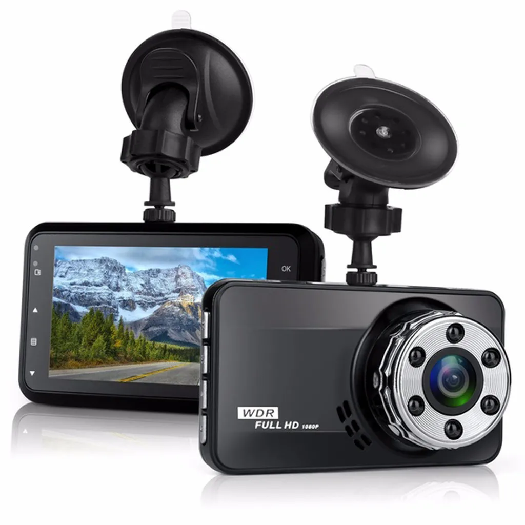 USPS Автомобильный видеорегистратор камера Full HD 1080P видеорегистратор на 170 градусов видео регистраторы для автомобилей ночного видения g-сенсор видеорегистратор Новинка - Название цвета: Черный