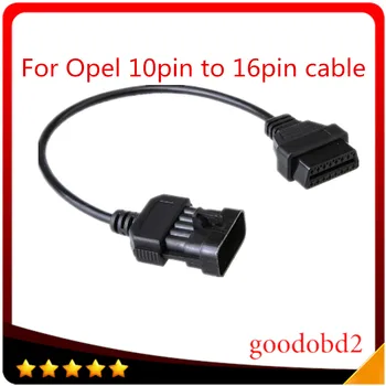For Opel 10Pin cable to 16Pin OBD2 Car Extension Diagnostic tool connector Cable 10 PIN OBD OBD2 Scan Tool diagnostic Cable xhorse hds cable for honda diagnostic cable auto obd2 hds cable
