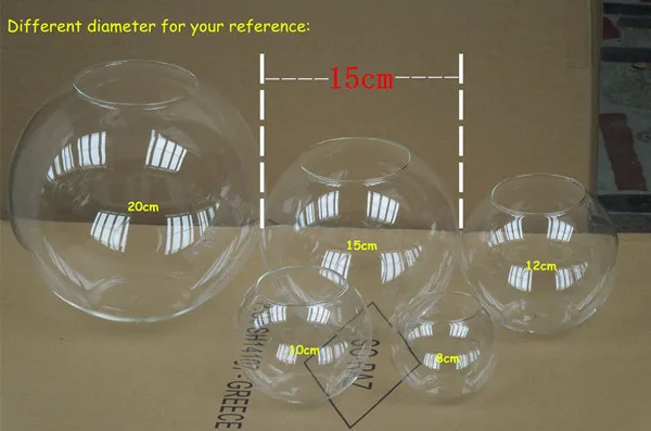 Диаметр = 15 см Топ Открыть Стекло Террариум аквариум творческий Стекло аквариум дома декоративные Стекло Террариум ваза