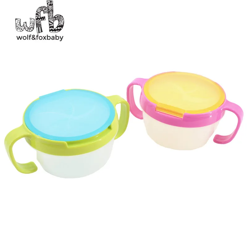 

Retail Child double the handle snack cup biscuits candy snack cans bpa free shopping 2014 baby infant Edible safety Dinnerware