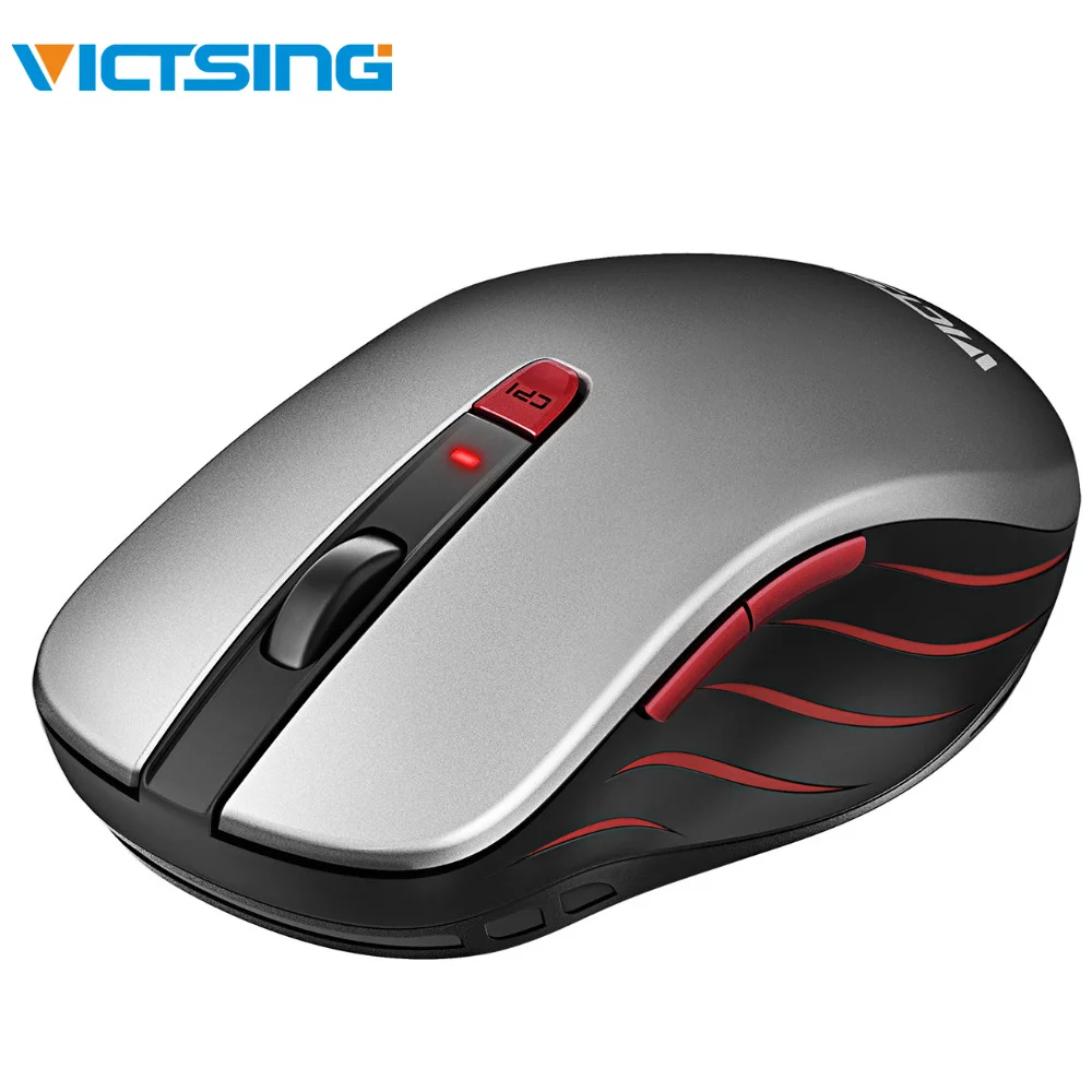 

VicTsing 2.4G Wireless Mouse With Nano USB Receiver 6 Buttons 5 DPI Levels For Notebook PC Laptop MacBook Windows 10 Vista Mac