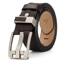 Men’s High Quality luxury Leather vintage Pin Buckle Belt