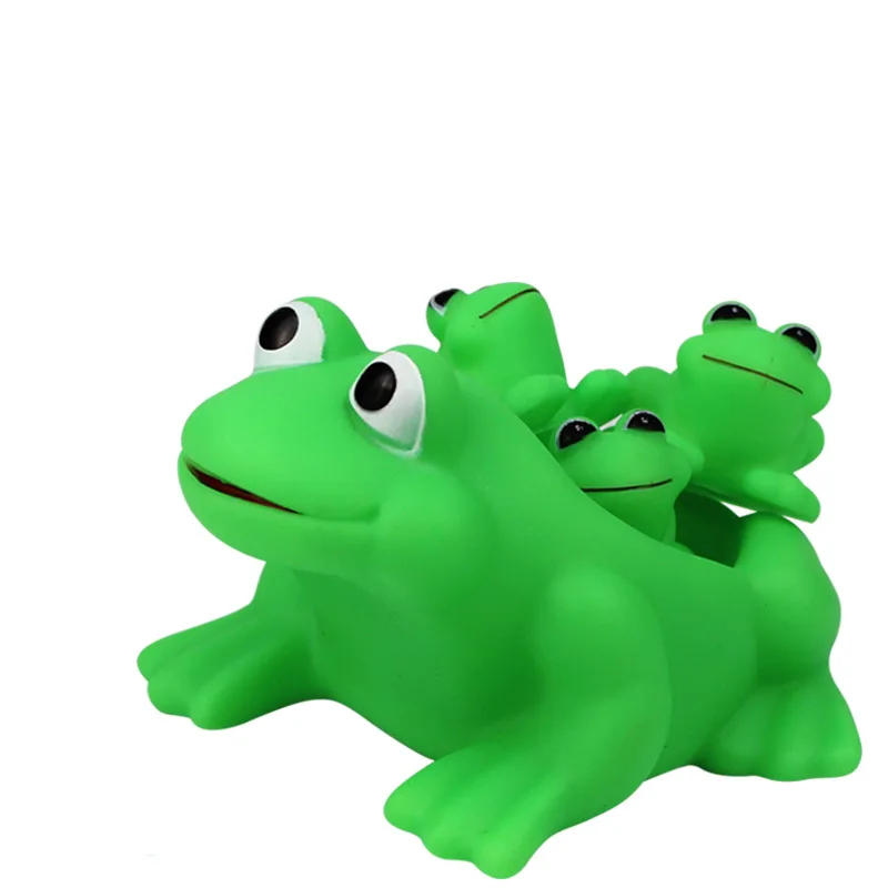 

Hot Selling Children's Water-Playing Mother Frog Water Toys Toy Set Enamel Bath Bath Mother and Child Animal Toys Bath Bath Toys