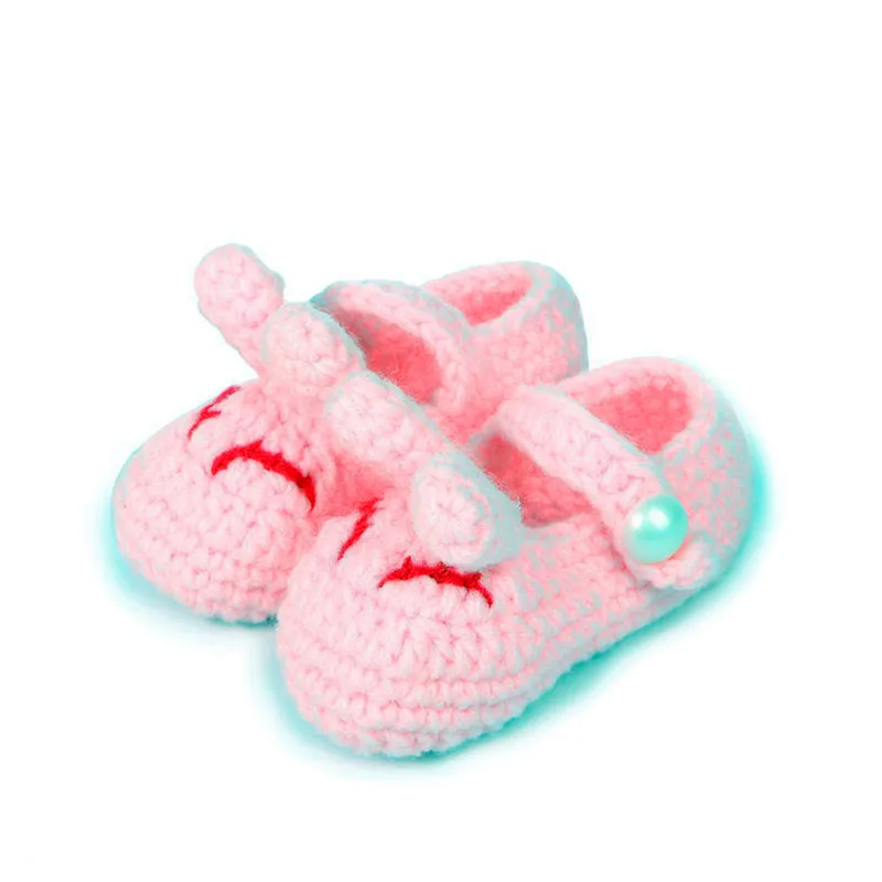 Новинка; тканая обувь для маленьких мальчиков и девочек; обувь принты животных; обувь для малышей с кроликом; EFG002