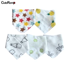 5 шт. органический хлопок Детский шарф муслин отрыжка ткань бандана нагрудники новорожденный мальчик младенец, девочка, малыш baberos шарф нагрудник bavoir ребенок