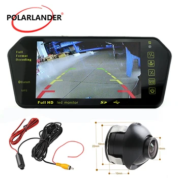 

7 Inch TFT LCD Display Parking System 800*480 Transimitter MP5 USB/SD/FM Car Mirror Monitor Rear View Camera Night Vision 12-24V