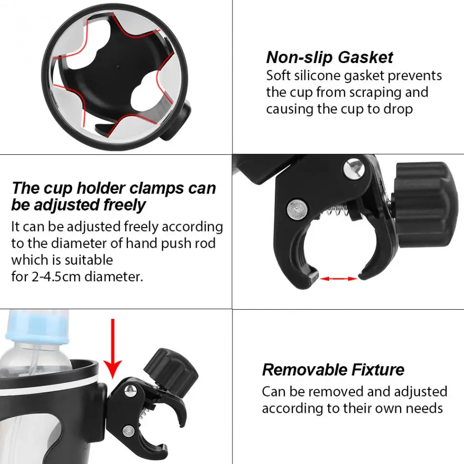 Детские держатель чашки для коляски бутылки стойки для коляски ребенка пить родитель кружка коляски Велосипедный спорт держатель