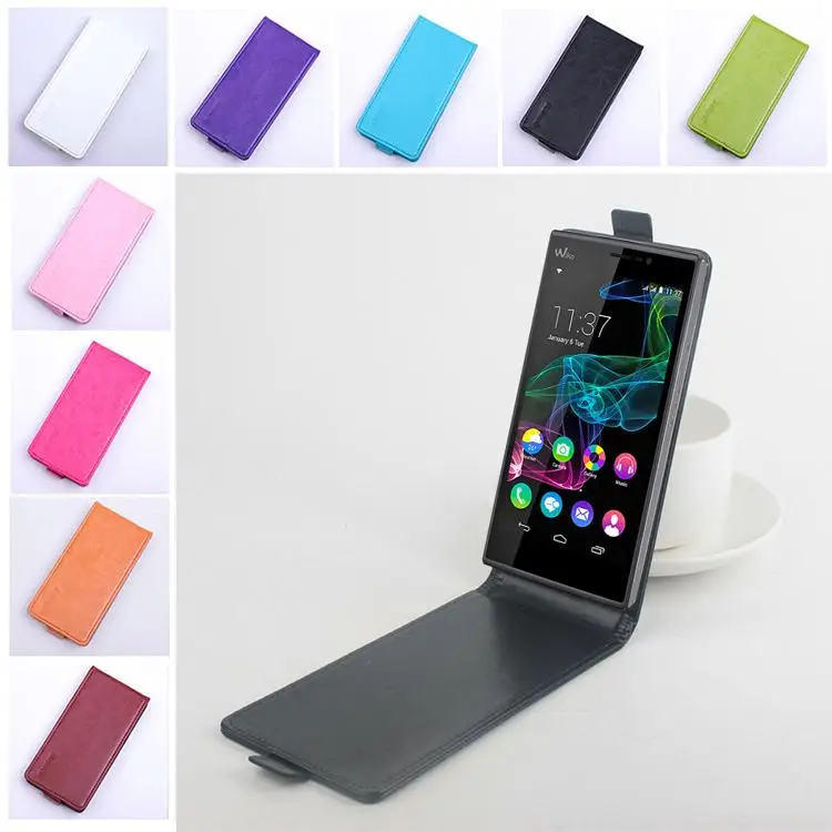

For Flip up and down dedicated phone holster for Wiko Ridge Fab 4G Full Protect Cover Stand Genuine Phone Case.