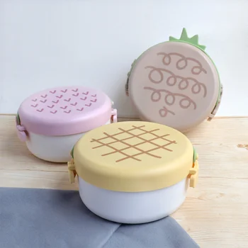 

Portable Lunch Box Food Fruit Container Picnic Stainless Steel Double Layer Leakproof Bento Box Kitchen Accessories Tool