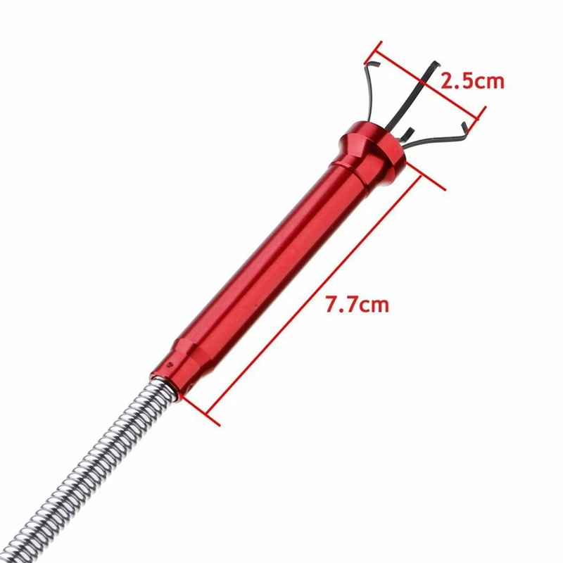 Магнитный инструмент для захвата когтей, гибкий инструмент для захвата когтей со светодиодными лампами, 4 когтей, для сбора мусора