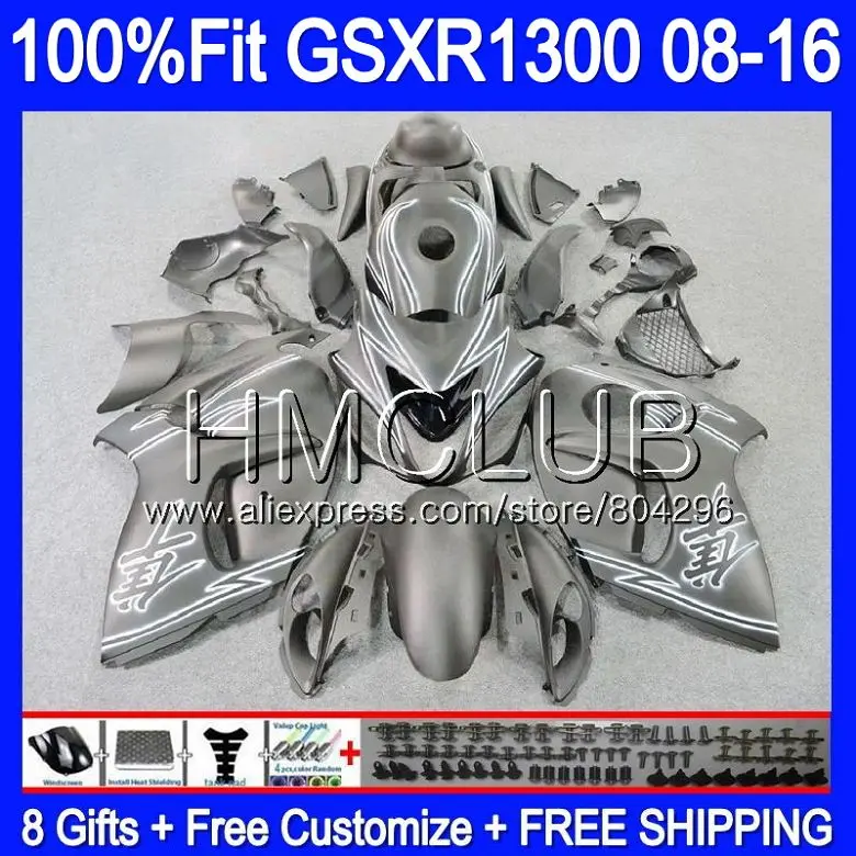 

Matte black Injection For SUZUKI Hayabusa GSXR1300 08 09 10 11 12 27HM.12 GSX-R1300 GSXR 1300 2008 2009 2010 2011 2012 Fairing