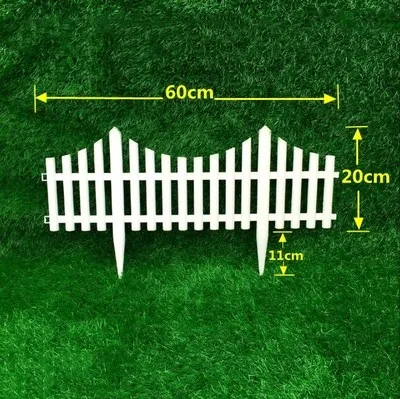 5 шт./компл. Пластик забор легко собирающийся студийный Фото Белый Европейский Стиль вставка наземный Тип Пластик заборы для сада countryyard Декор - Цвет: 31X60CM