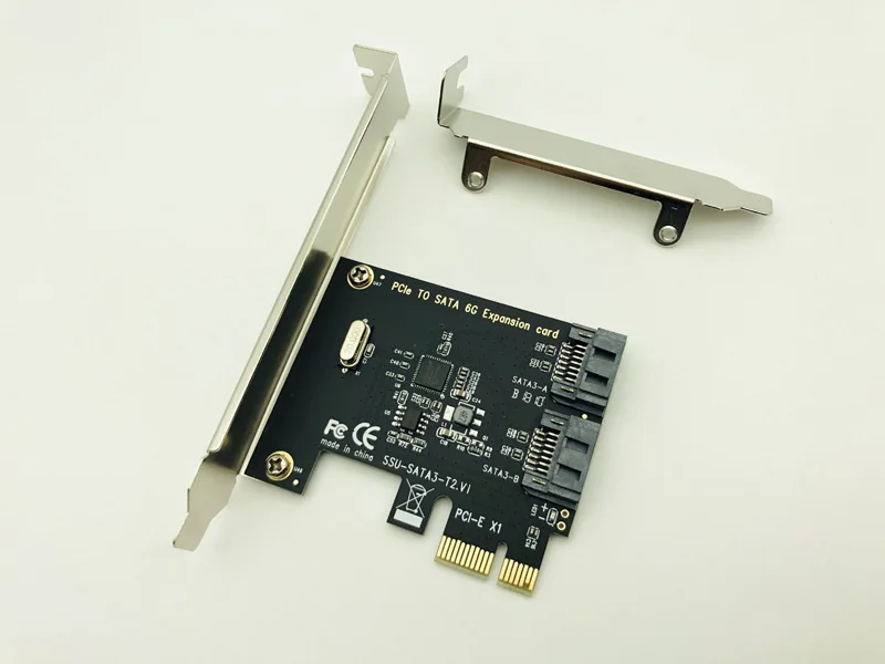 Btbcoin PCI-E SATA 1X 4X 8X 16X карт PCI-E PCI Express SATA 3,0 2-Порты и разъёмы SATA III SSD SATA 6 Гбит адаптер расширения Панели расширительные платы