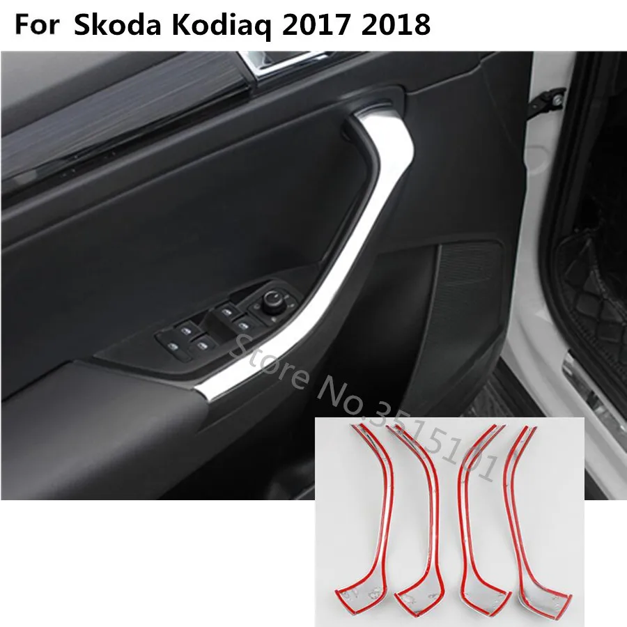  High Quality molding door Window glass inner panel Armrest Lift Switch Button trim frame 4pcs For S