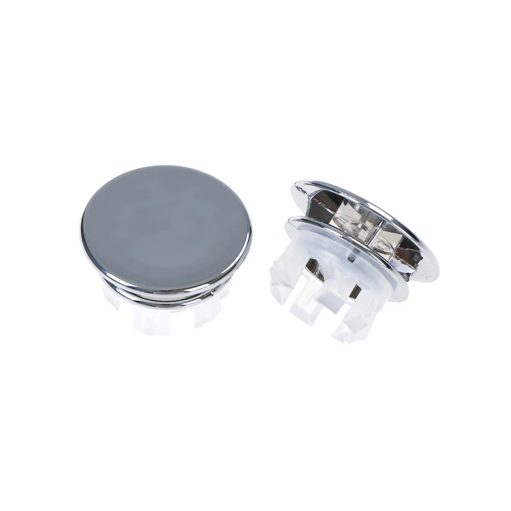 

2pcs/lot Basin Sink Round Overflow Cover Ring Insert Replacement Tidy Chrome Trim Bathroom Accessories
