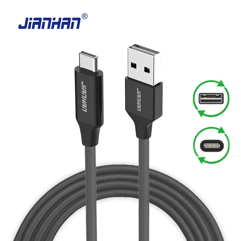 

Reversible USB Type C Cable USB-C to USB 2.0 A Male Data Charging Cable for Xiaomi 4c Nexus 5X/6P ZUK Z1 One Plus 2 New Macbook