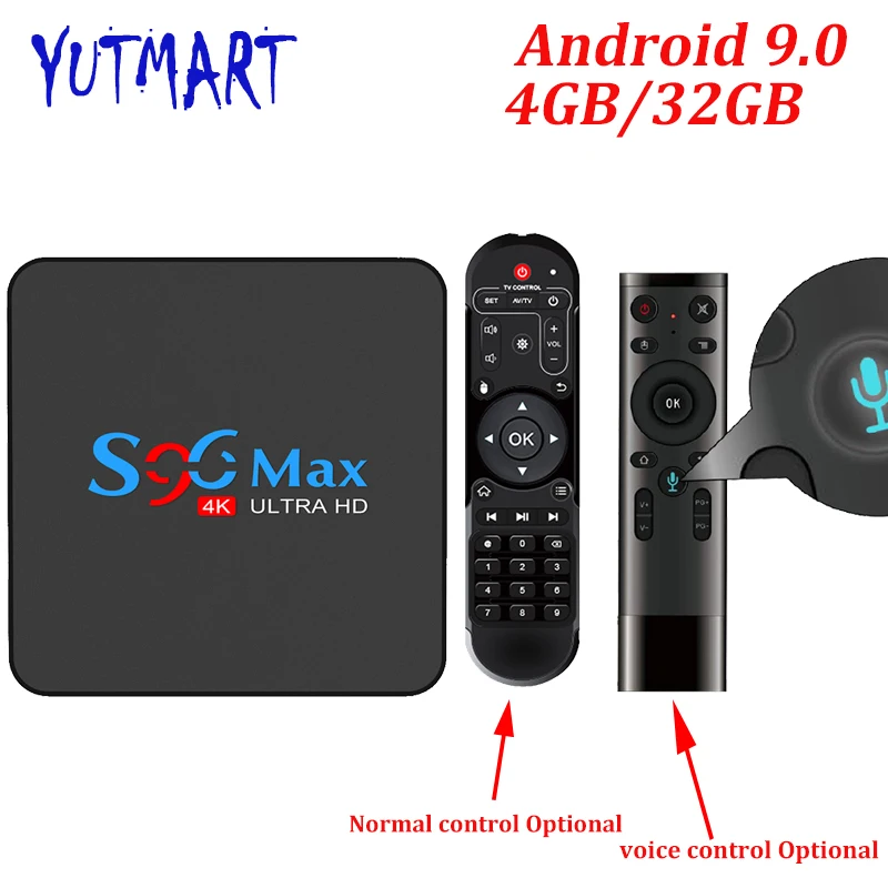 5 шт./лот S96 MAX 4 ГБ 32 Android 9 0 Smart TV BOX RK3318 receiver 4K Dual Wifi BT медиаплеер игровой набор