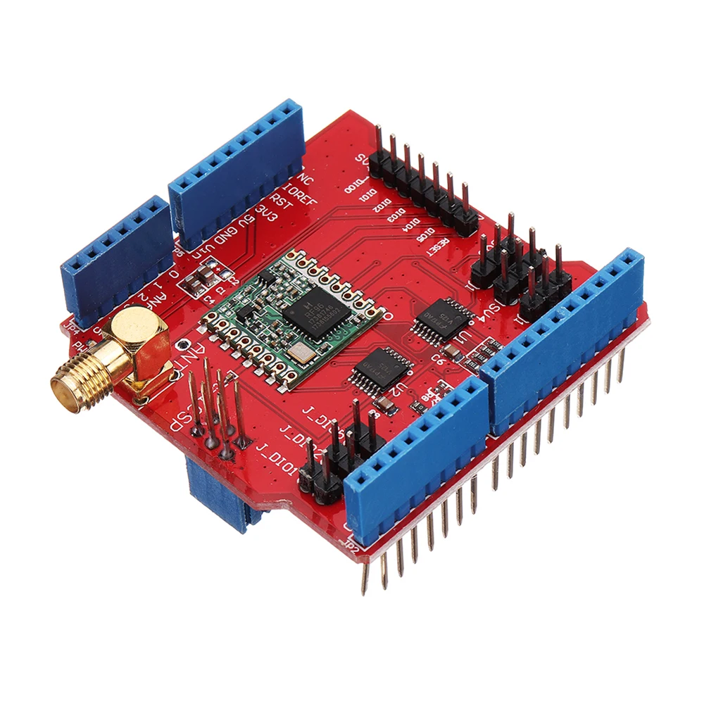 

NEW Wireless 433/868/915Mhz Lora Shield Signal Stabilized Transmitter Module For Arduino