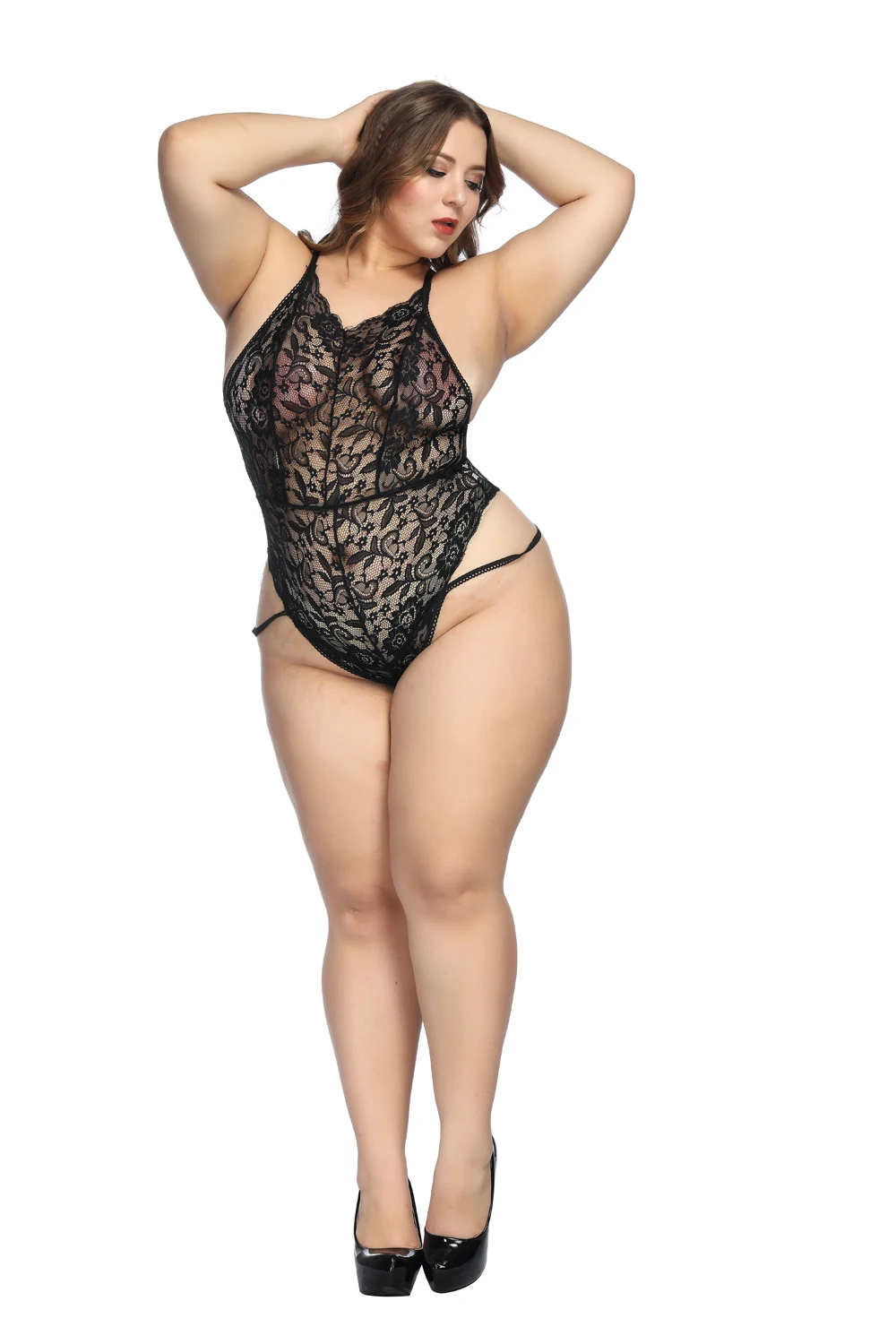 

sexy lingerie,large size,lace,Transparent underwear,Conjoined underwear,sexy pajamas,sexy dolls,Midnight charm(1315)