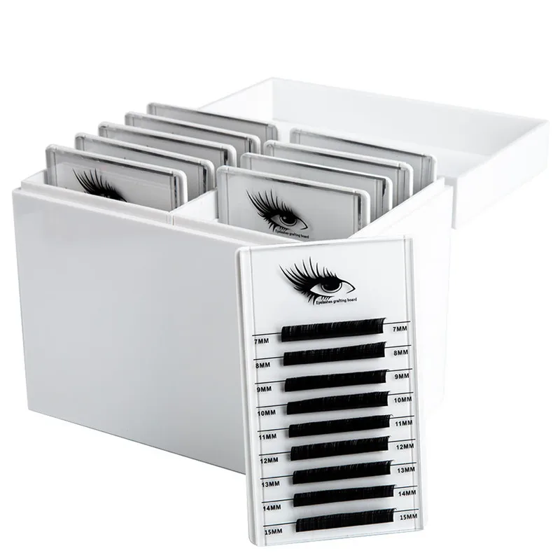 

10 Layers Eyelash Storage Box Makeup Organizer False Eyelashes Glue Pallet Holder Grafting Eyelashes Extension Makeup Tool