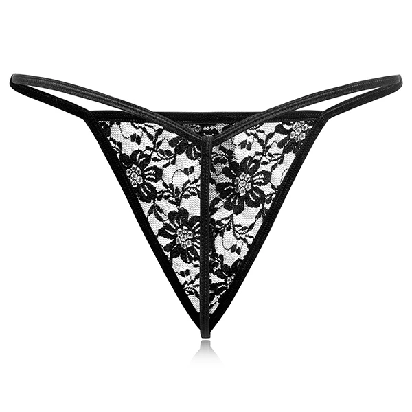 Babydoll, новинка, сексуальное нижнее белье, большой размер, кружевные женские сексуальные трусики-стринги, одежда для взрослых, для женщин, Эротические трусики-стринги - Цвет: black