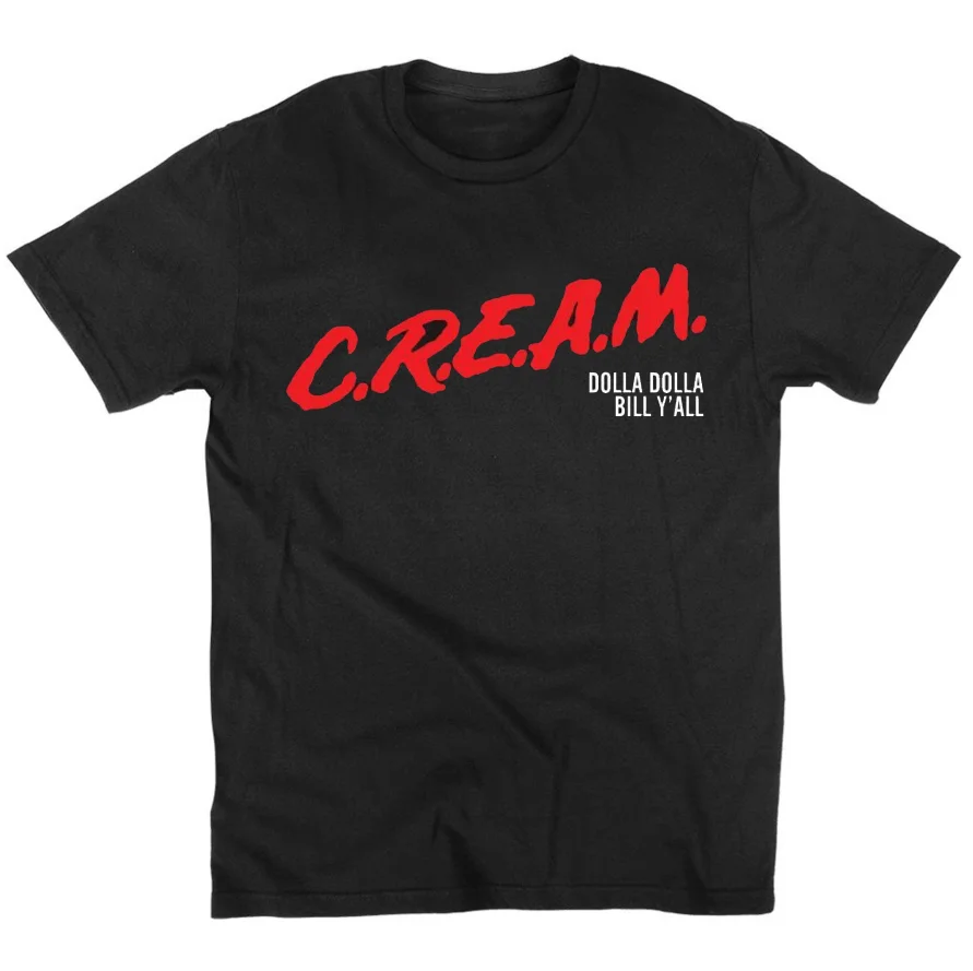 

C.R.E.A.M. DARE men t shirt Hip Hop man cotton TShirt brand O NECK short sleeved t-shirt sbz5315