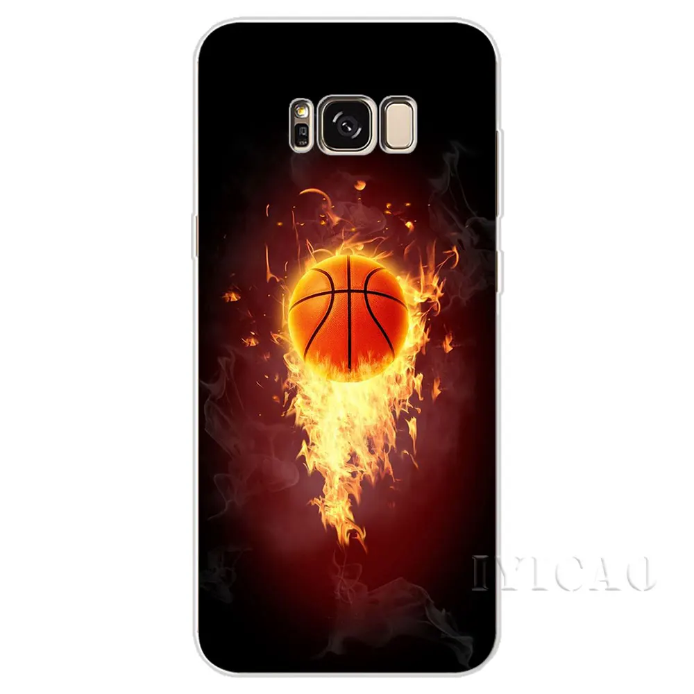 IYICAO Баскетбол Спорт Жесткий чехол для Samsung Galaxy S6 S7 край S8 S9 S10 плюс S10e Note 8 9