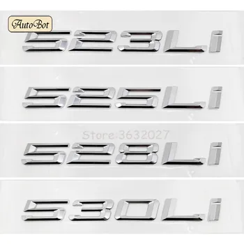 

523LI 525LI 528LI 530LI Rear Boot Trunk Lid Letters Badge Emblem Logo For BMW 5 Series F10 F11 F07 E12 E28 E34 E39 E60 E61