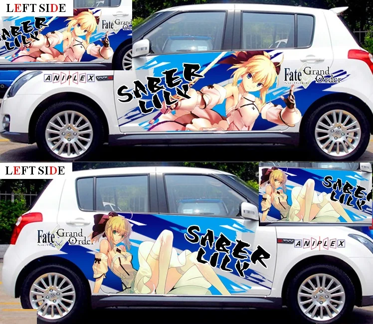 

LEFT SIDE Car Stickers Decoration Car-Styling Vehicle Creative Car Protection Tailor-Made Japanese Cartoon Stickers Accessories
