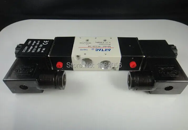 1x 4V220-08 5ports2-позиционный двойной соленоидный пневматический клапан 1/4 &quotBSPT AC110V |