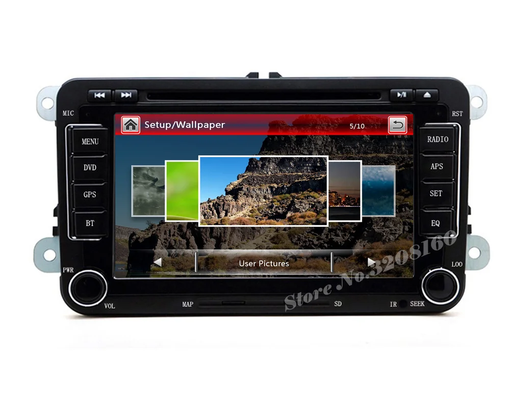 Flash Deal rns510 2din 7" Car DVD Player for VW JETTA PASSAT/B6/CC GOLF 5/6 POLO Touran Tiguan Caddy SEAT with Radio BT swc GPS free map 9