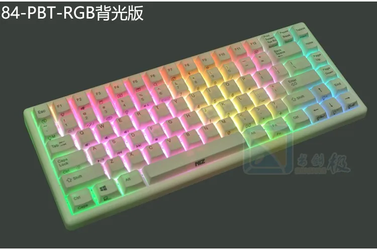 Слива 84 Электростатическая емкостная механическая клавиатура 35g RGB с подсветкой компактная игровая клавиатура PBT keycap Съемная 84 мини слива